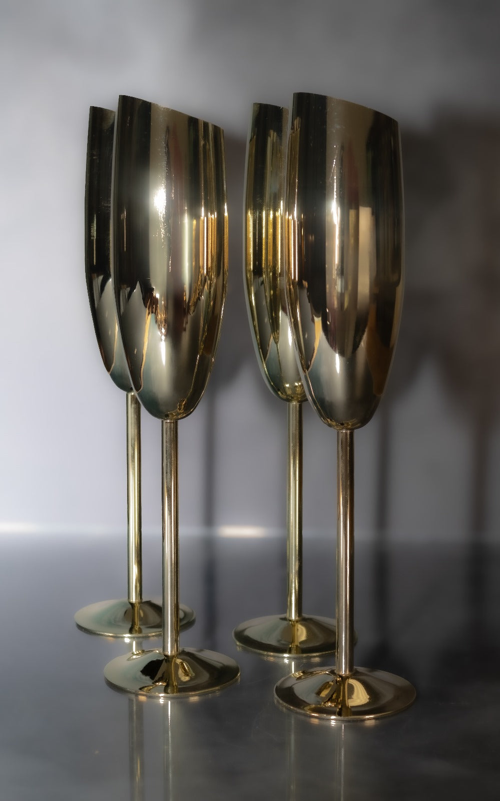 Elegantes Copas Gold para Champagne