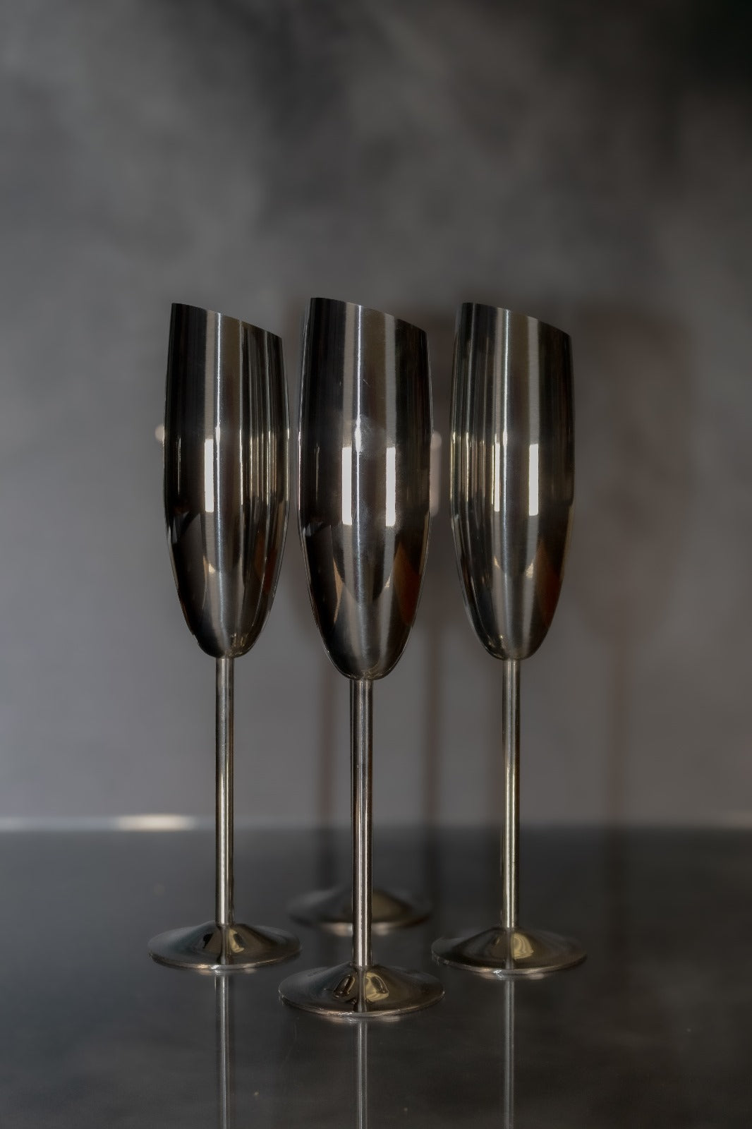 Elegantes Copas Silver para Champagne